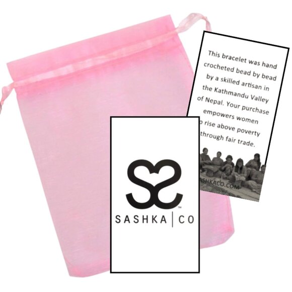 NEW never worn Sashka Bracelets - Gold and White - Picture 3 of 4